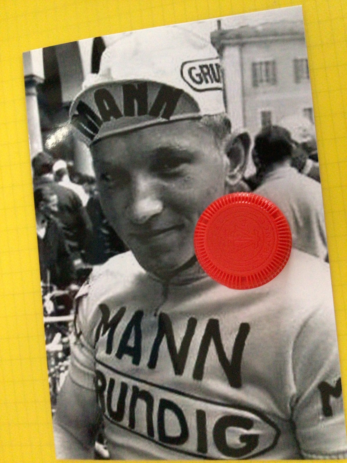 wielerfoto 1970 team mann grundig  georges pintens, Envoi, Comme neuf