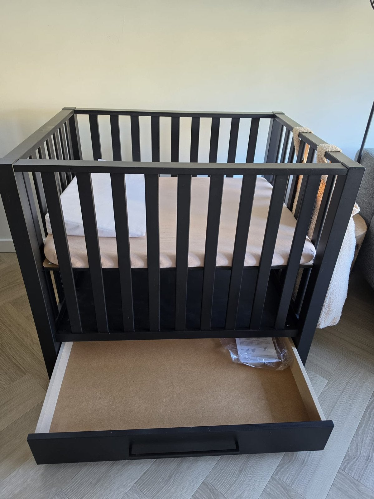 Europe Baby Casper Box Met Lade II Mat Zwart, Kinderen en Baby's, Babyparken, Zo goed als nieuw, Boxkleed, Ophalen of Verzenden