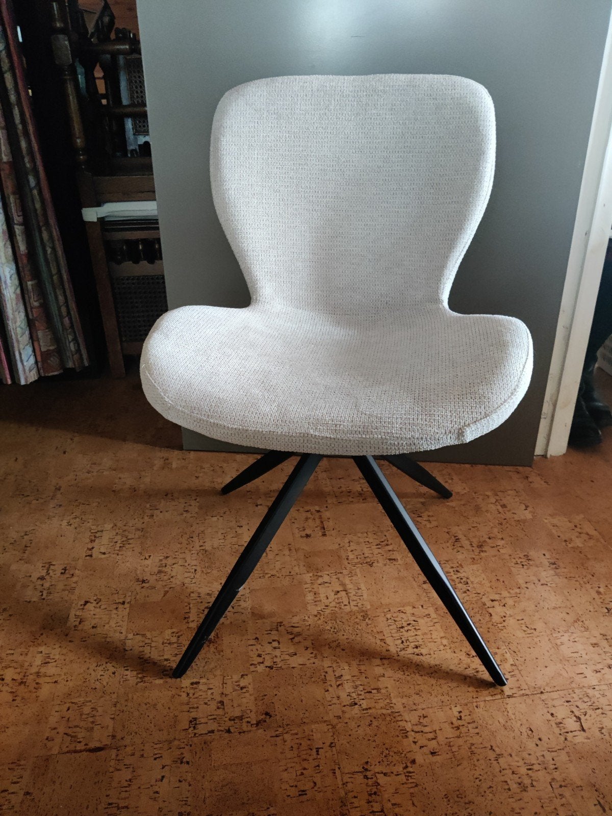 6 stijlvolle en comfortabele kuipstoelen met spinpoot, Ophalen, Overige kleuren, Stof