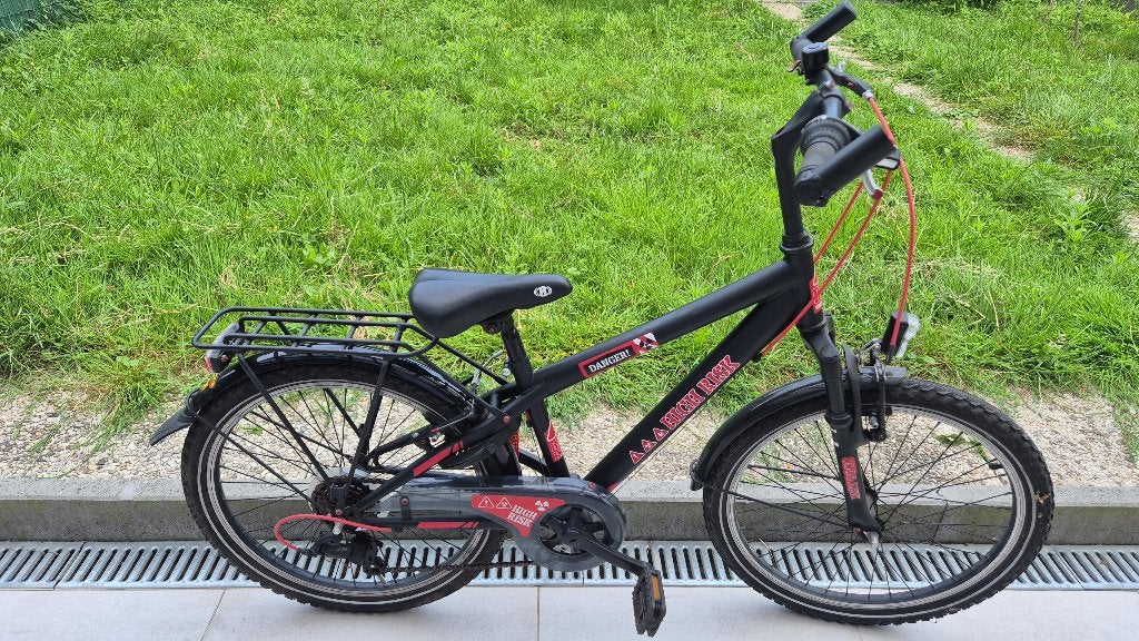 Als nieuw jongensfiets “Danger” 22 inch, schokdemper voor, Fietsen en Brommers, Ophalen, 22 inch, Danger, Zo goed als nieuw