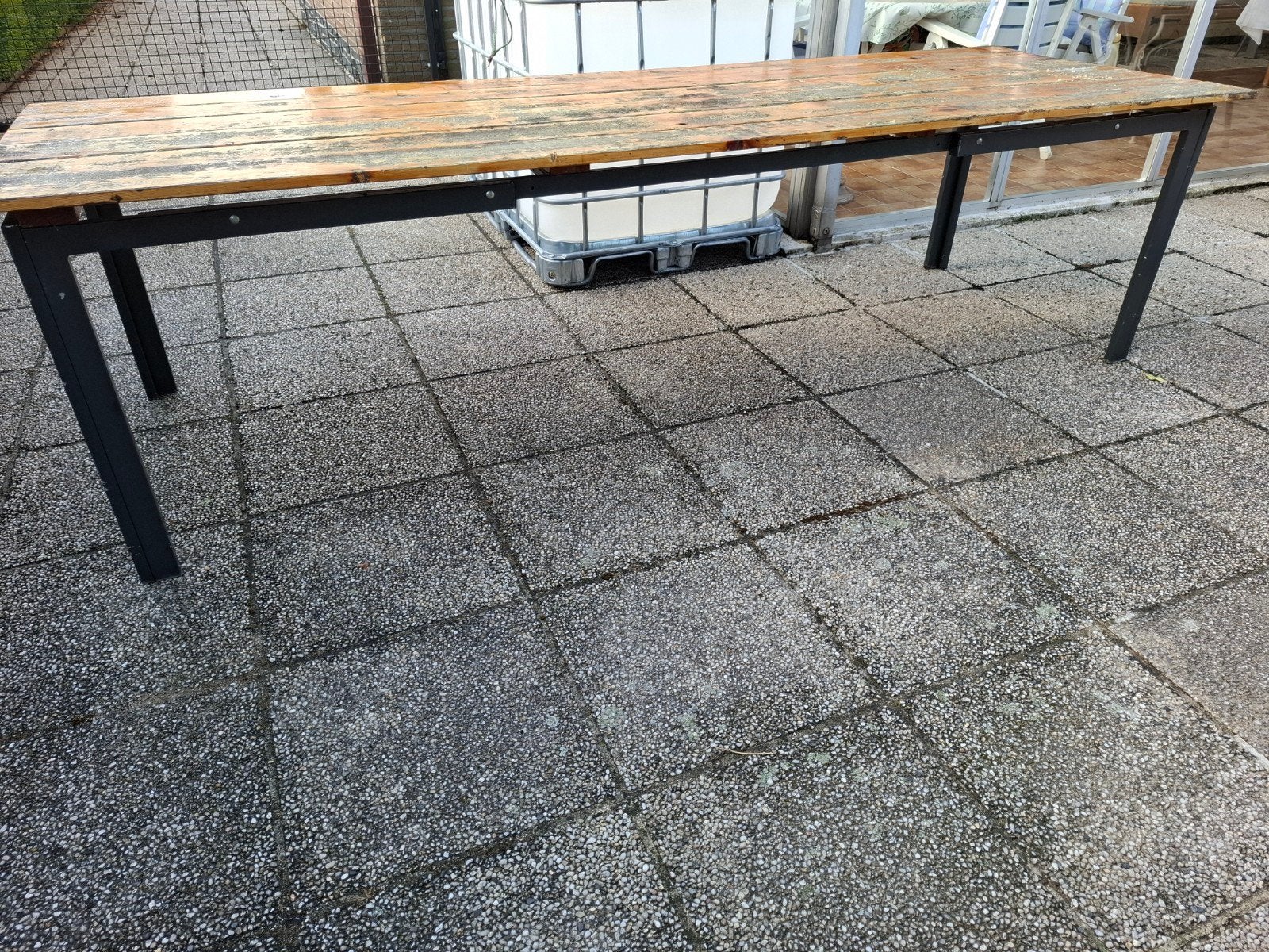 Tuintafel werkbank 2.9m op 0.96m, Ophalen