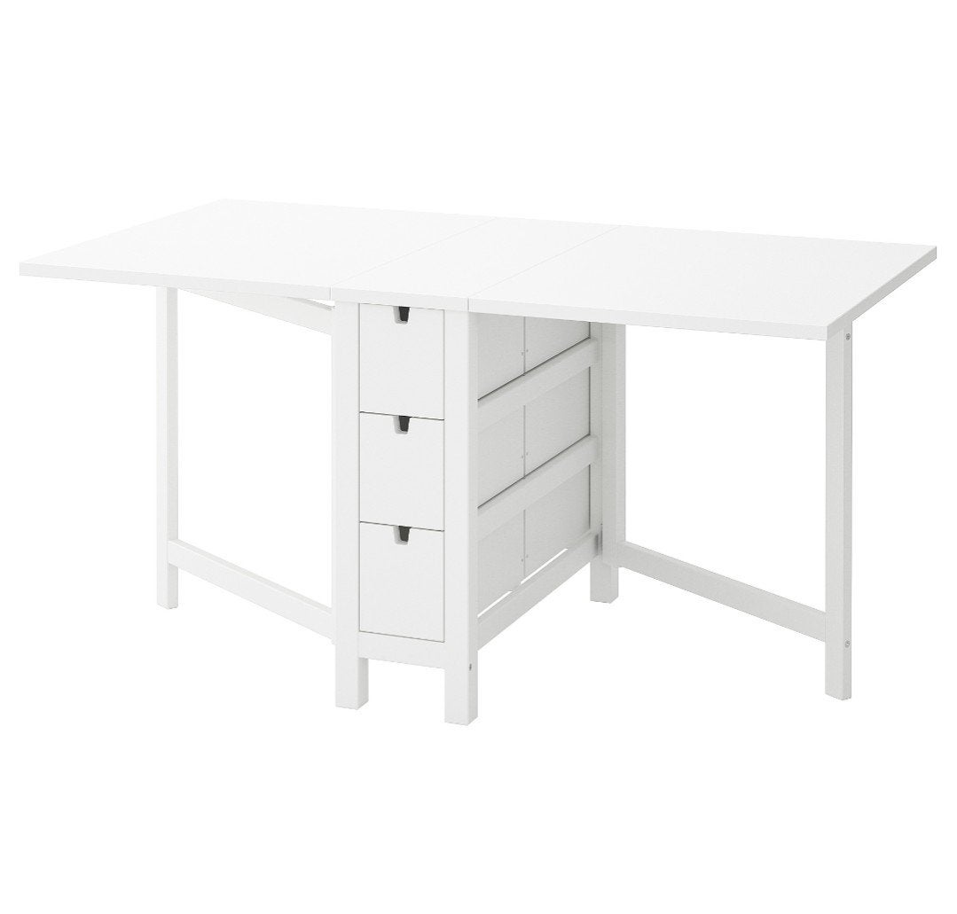 Table à rabats 4 personnes Ikea NORDEN - État neuf, Maison & Meubles, 100 à 150 cm, Quatre personnes, Comme neuf, Enlèvement