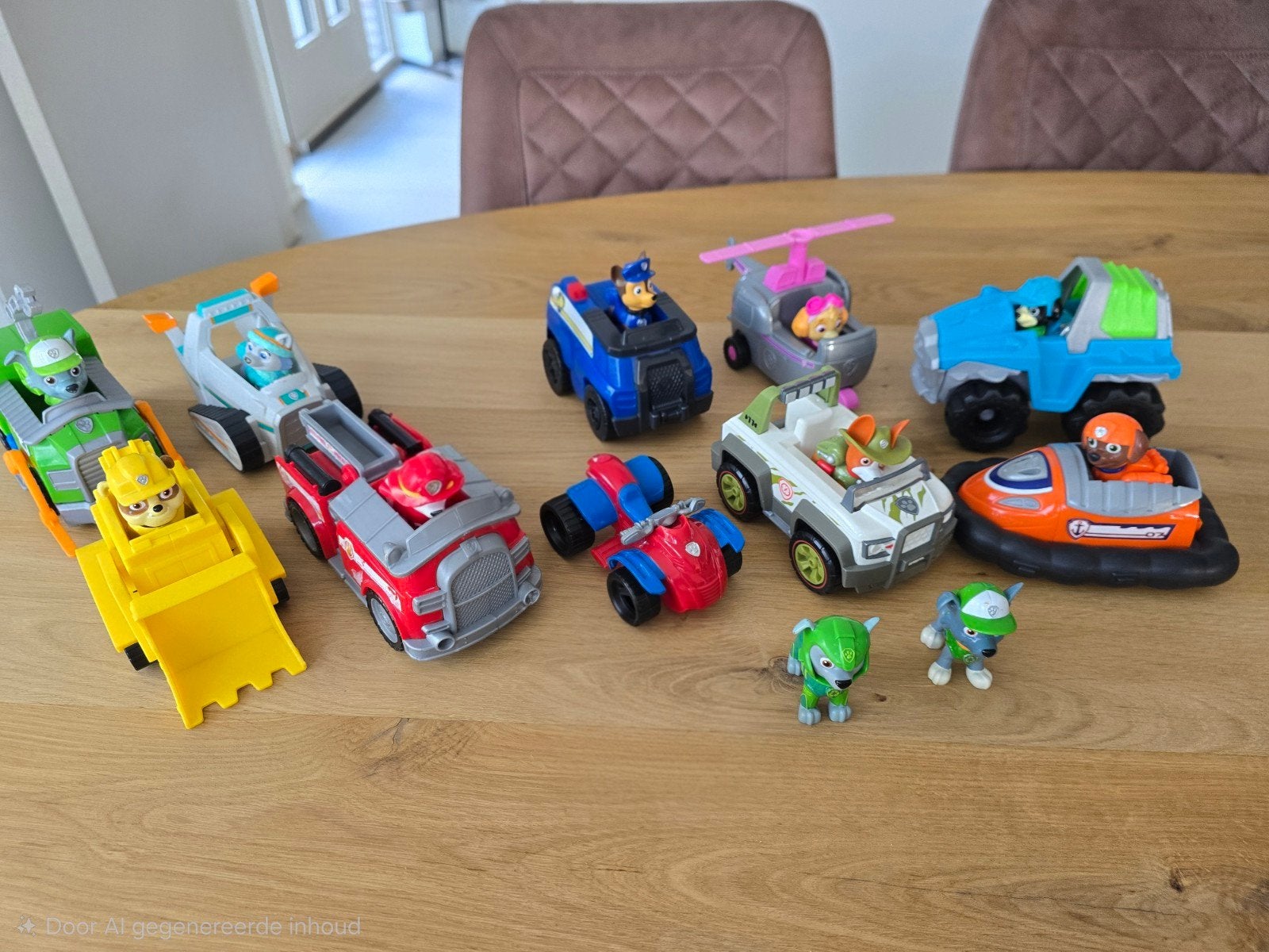 Paw Patrol auto's + figuren, Ophalen