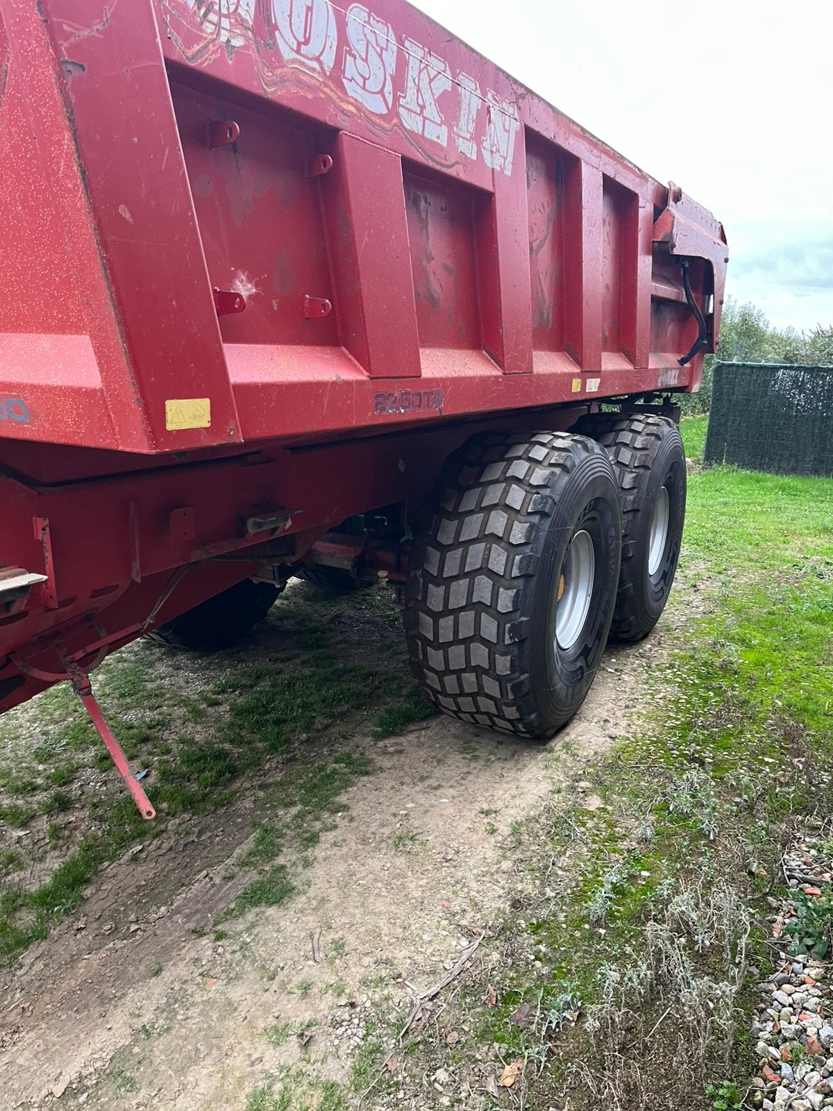 Chariot Joskin 22 tonnes, Enlèvement