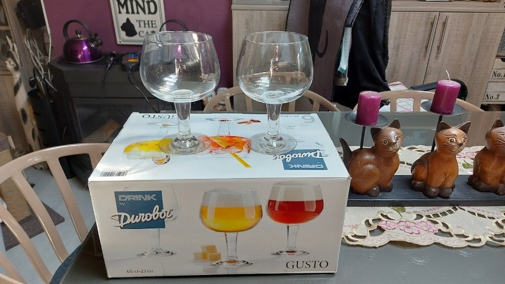 Gin tonic glazen Durobor Gusto, 6 stuks, nieuwstaat, Huis en Inrichting, Ophalen, Zo goed als nieuw, Glas