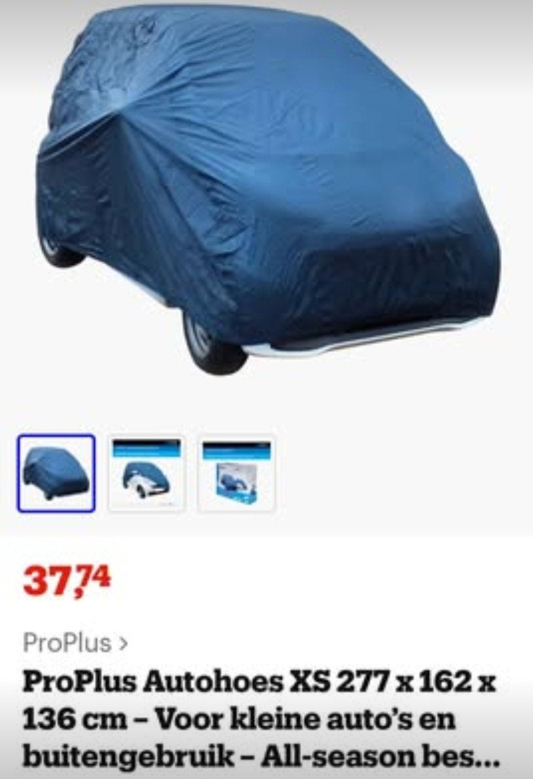 Auto hoes NEW  voor kleine wagen, Ophalen