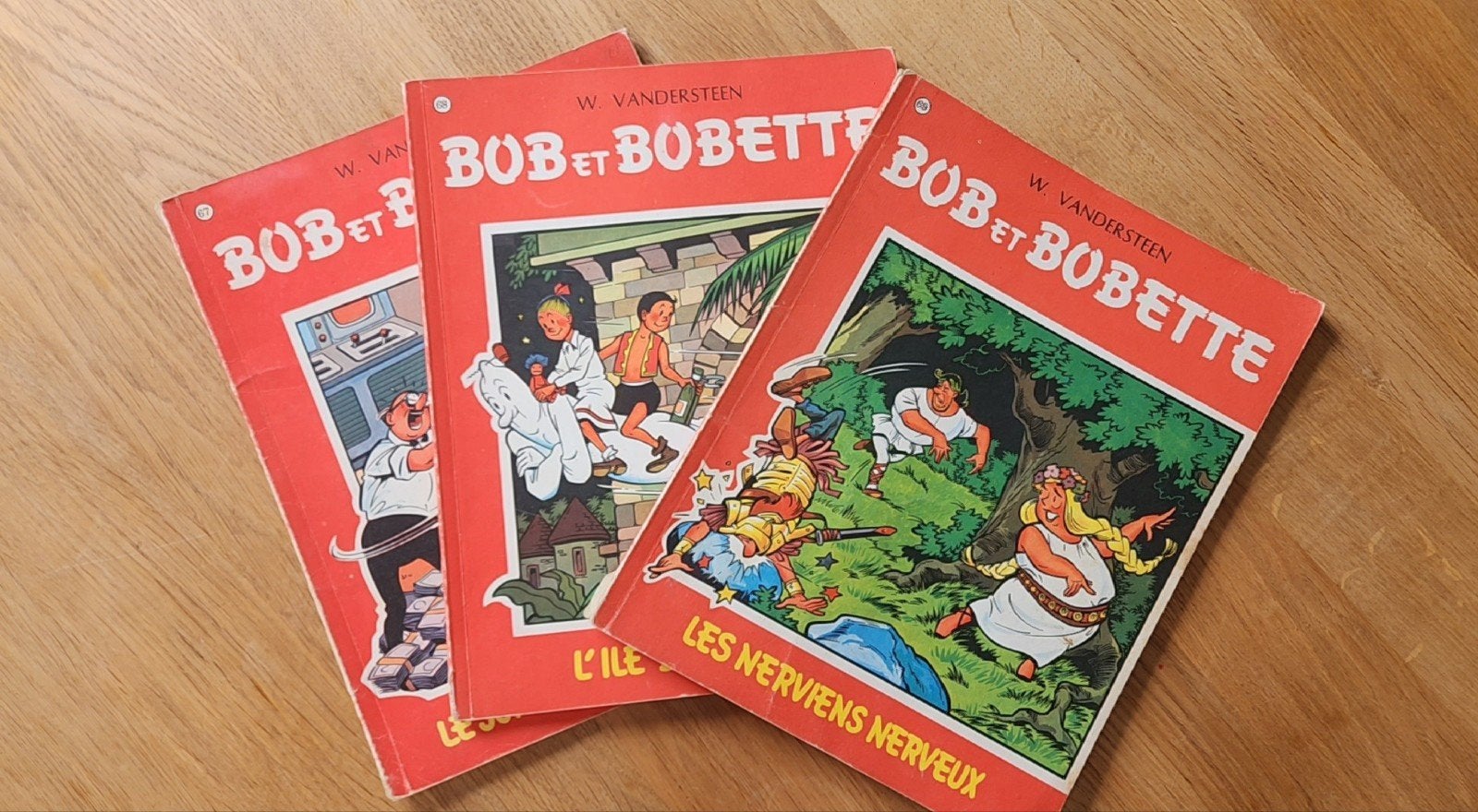 lot de 3 bob et bobette nr.67+68+69, Livres, Plusieurs BD, Enlèvement ou Envoi, Willy Vandersteen, Utilisé