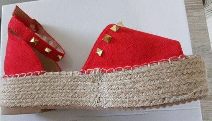 damesschoenen, Enlèvement, Porté, Rouge