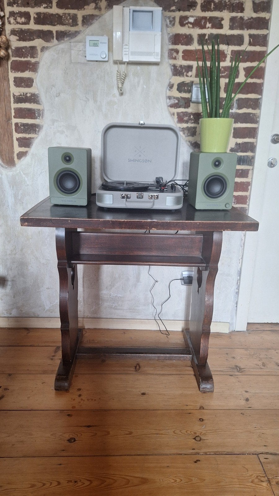 Karaktervolle vintage cafétafel / kaarttafel, Ophalen