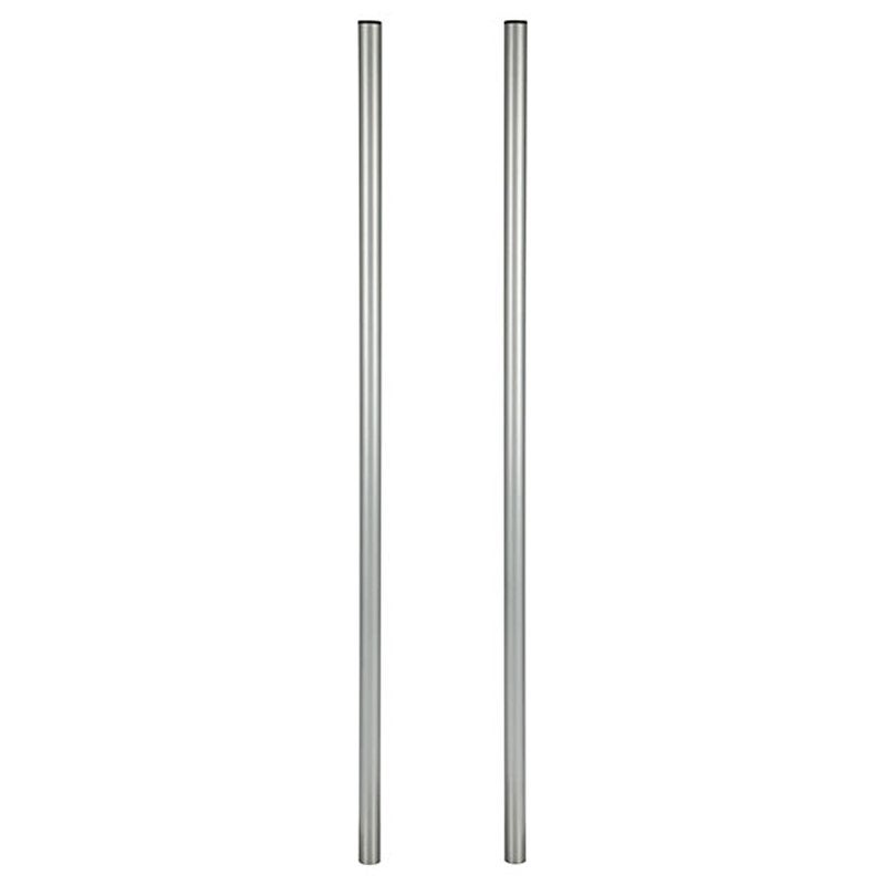 Practo Garden brievenbuspaal zilvergrijs - set van 2, Ophalen of Verzenden, Nieuw, Staal