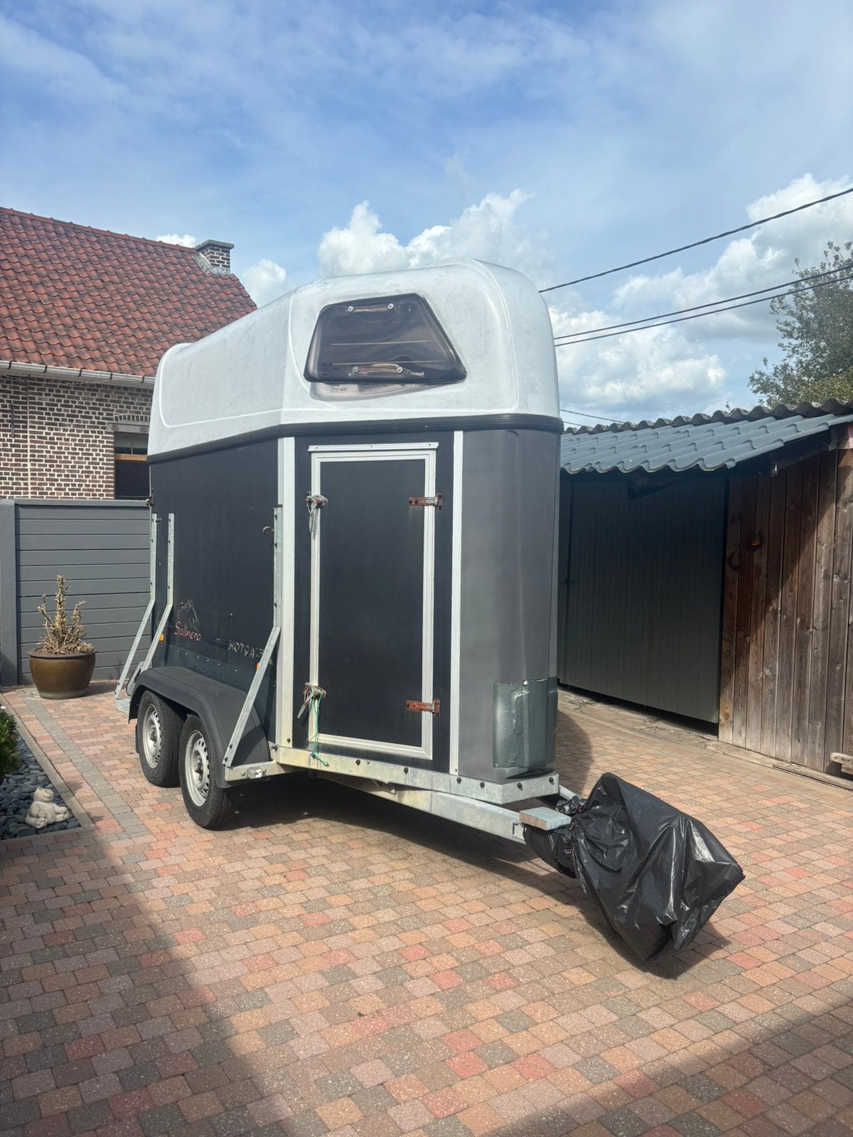1/5 paardstrailer te koop, Ophalen, Zo goed als nieuw