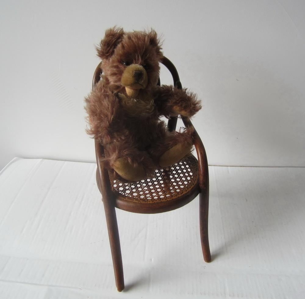 Chaise ancienne pr poupée, ours, Thonet, Kohn, Fischel,, Envoi