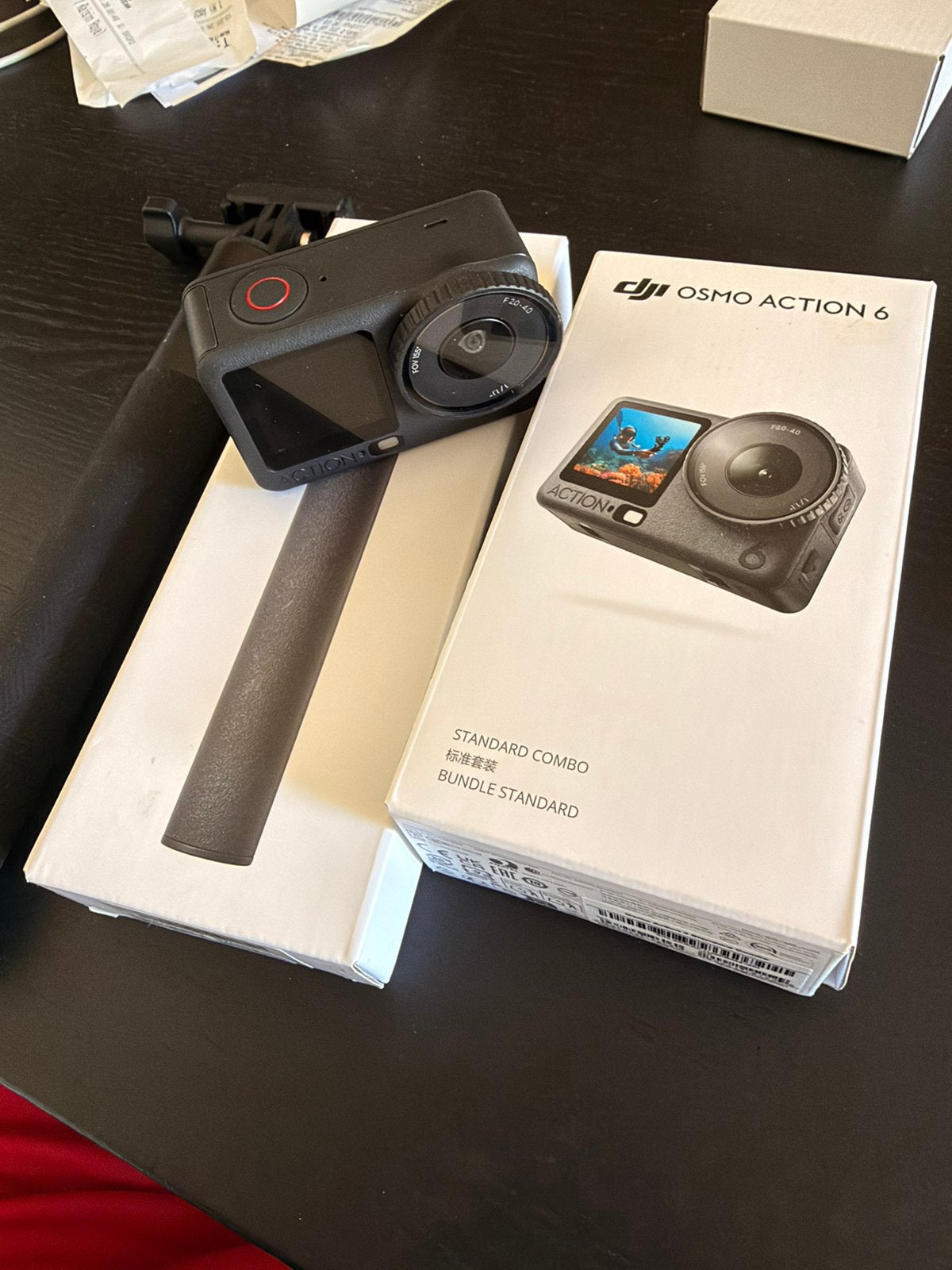 DJI osmo action 6 standard combo + 2 perches, TV, Hi-fi & Vidéo, Caméras action, Enlèvement, Comme neuf