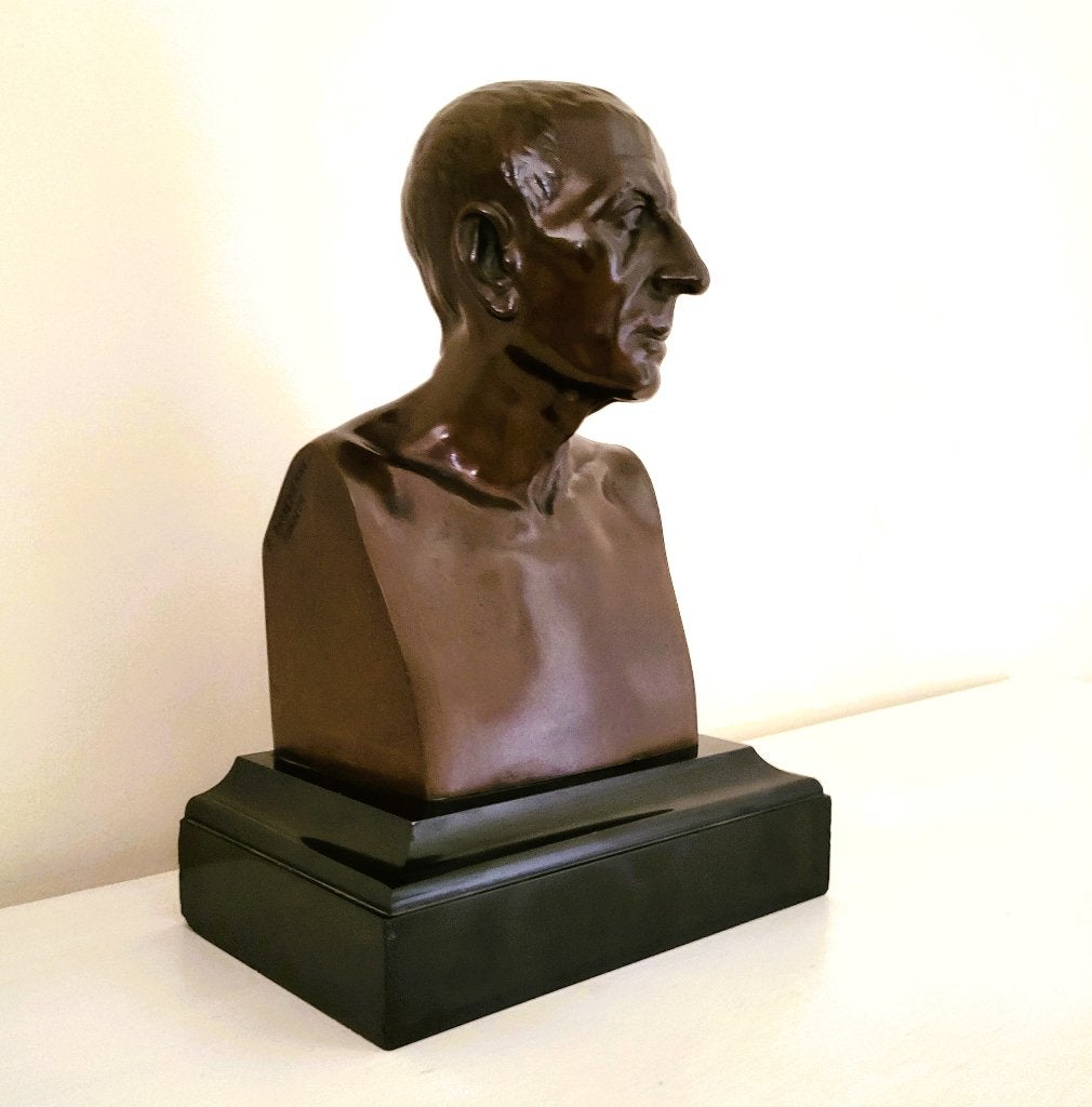 ✔️F. Barbedienne bronzen buste, Ophalen of Verzenden, Brons