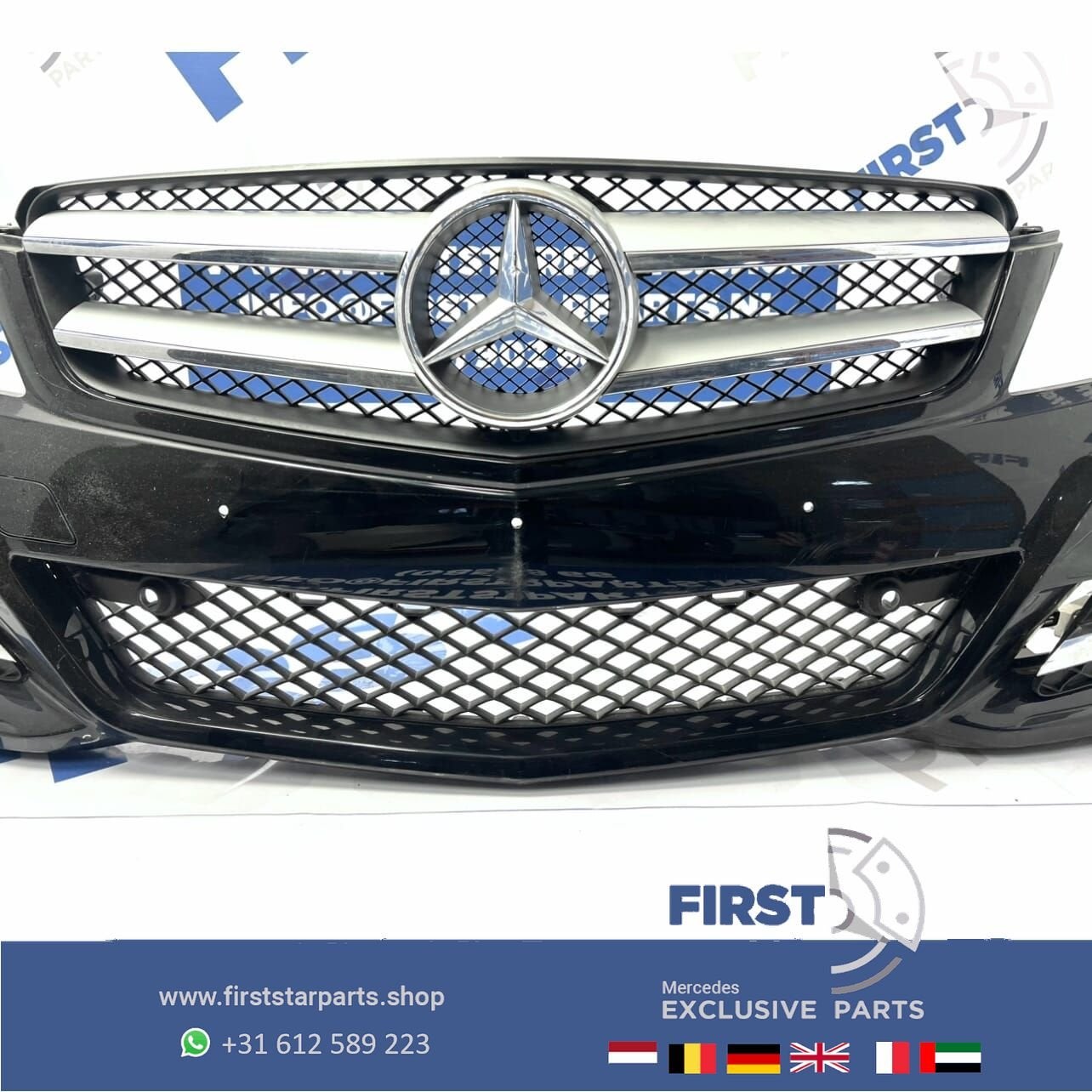 W204 FACELIFT VOORBUMPER COMPLEET + GRIL ORIGINEEL Mercedes, Autos : Pièces & Accessoires, Carrosserie & Tôlerie, Utilisé, -, Avant