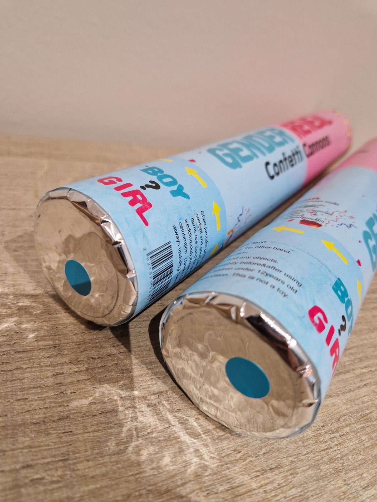 Confetti cannons boy/blue, Hobby en Vrije tijd, Ophalen of Verzenden, Nieuw, Feestartikel