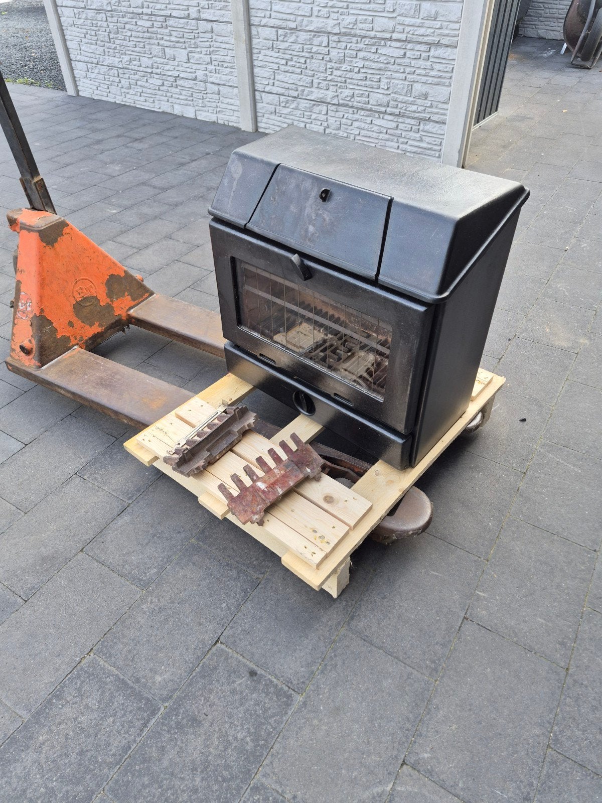 retro houtkachel Peeters 110 zeer goede staat, Ophalen