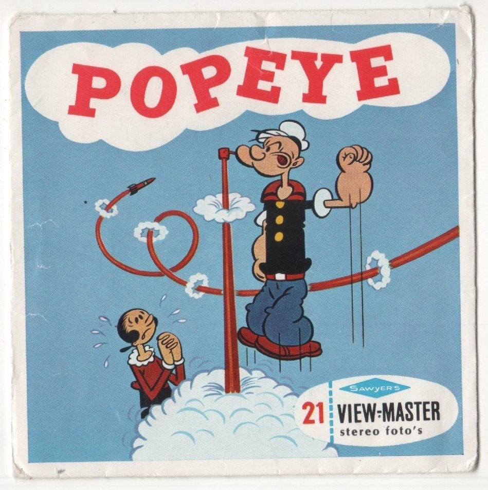 View-master Popeye B 516 Boekje FR en NL, Antiek en Kunst, Antiek | Speelgoed, Ophalen of Verzenden