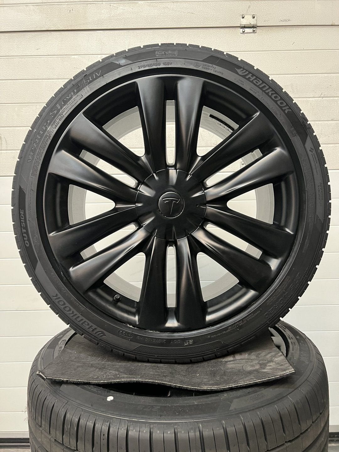 NIEUW 20’’ TESLA MODEL X VELGEN ZOMERBANDEN HELIX TURBINE PE, 255 mm, -, -, Banden en Velgen
