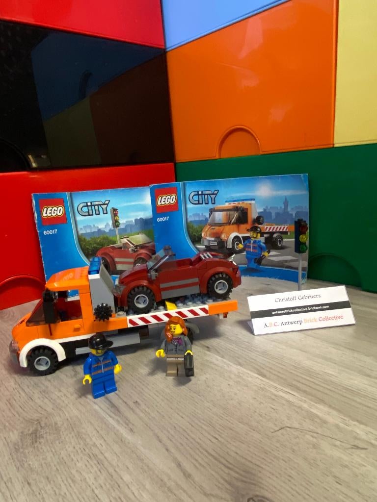 Lego City - 60017 - Flatbed Truck, Ophalen, Complete set, Lego