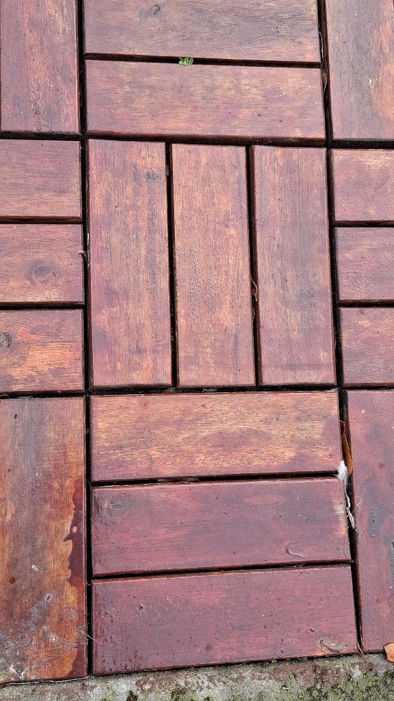 Carrelage de terrasse en bois d'acacia, Enduite, Tuiles de terrasse, Comme neuf, Enlèvement