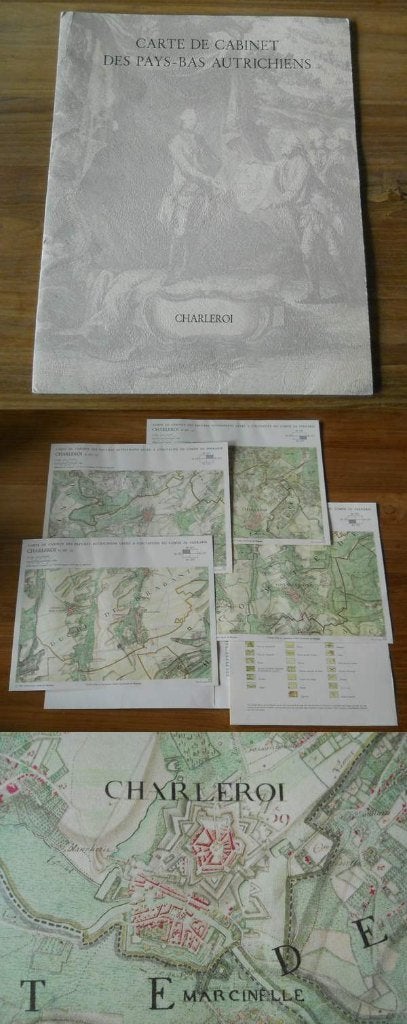 Carte de Ferraris de la région de Charleroi (reproduction), Enlèvement ou Envoi, Utilisé, Belgique