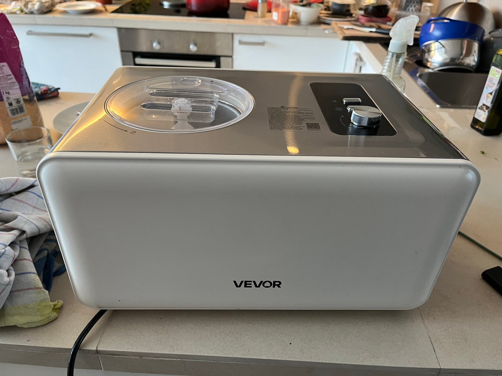 Professionele ijsmachine van 2 liter, geïntegreerde koelkom, Ophalen, Gebruikt, Zelfvriezend