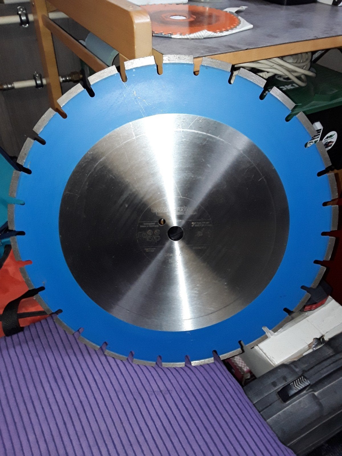 Diamant zaag nieuw, Ophalen