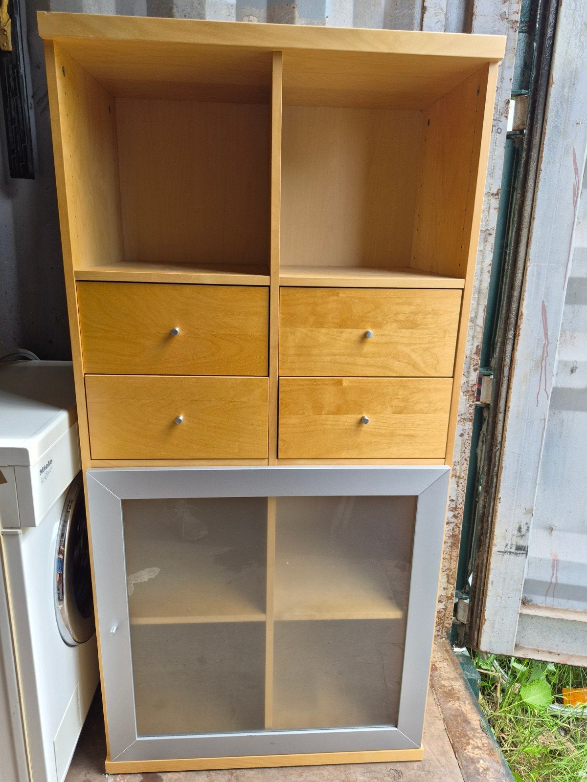 étagère/rangement IKEA avec tiroirs et porte vitrée, Enlèvement, Avec tiroir(s)