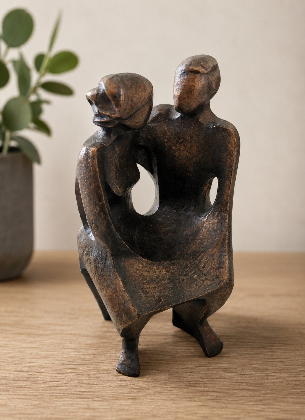 Bronssculptuur Henri Van Beersel – “Eeuwig Verbonden”, Antiek en Kunst, Kunst | Beelden en Houtsnijwerken, Ophalen, Brons