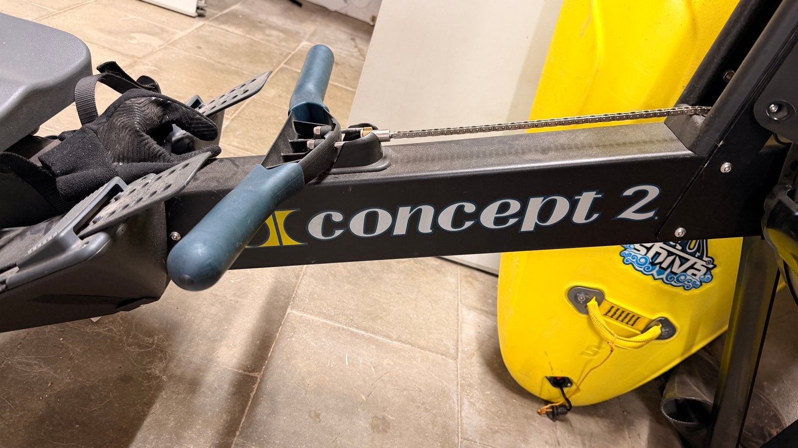 Concept2 roeitrainer met PM5-monitor te koop., Ophalen, Zo goed als nieuw, Roeitrainer