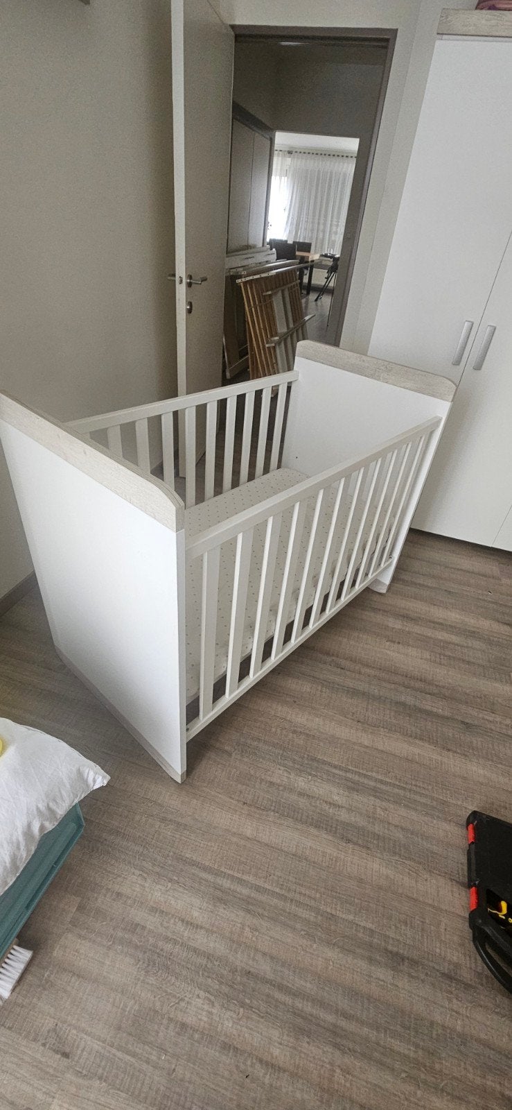 kinderbed 120x60 met lattenbodem en aeromoov matras, Ophalen, Gebruikt