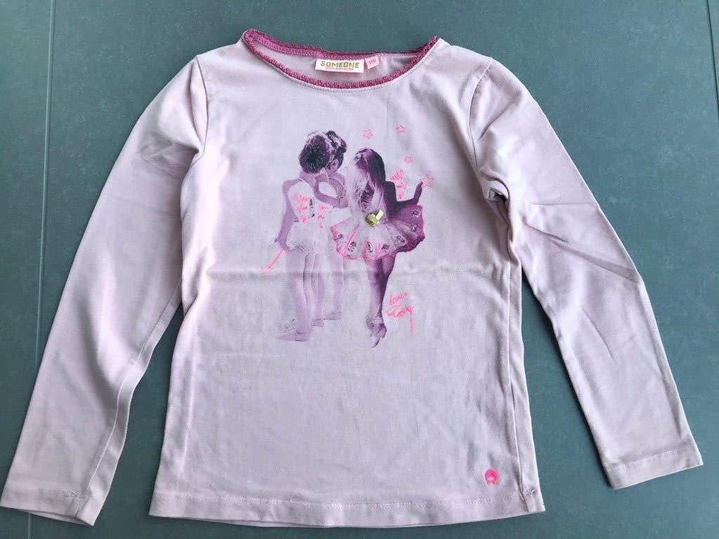 T-shirt lange mouw Someone – 6j, Meisje, Ophalen of Verzenden, Zo goed als nieuw, Someone