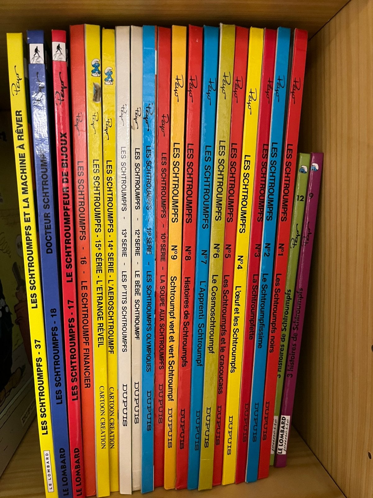 Lot de 20 BD Les Schtroumpfs de Peyo – éditions Dupuis, Livres, Enlèvement ou Envoi, Comme neuf, Autres