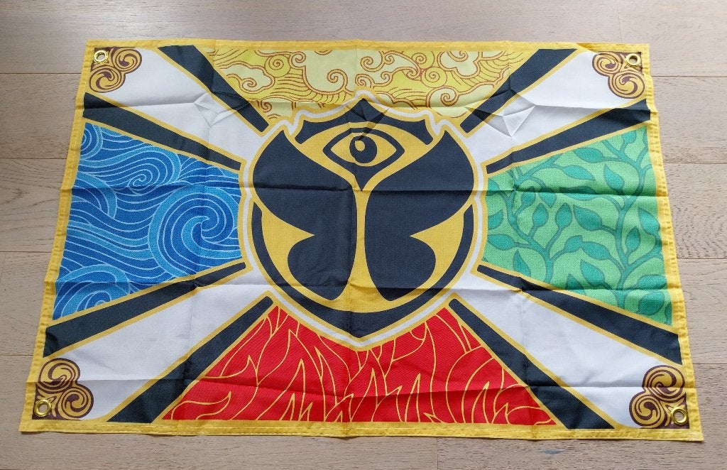 Vlag Tomorrowland - 90 cm x 60 cm - In perfecte staat!, Diversen, Ophalen of Verzenden, Zo goed als nieuw