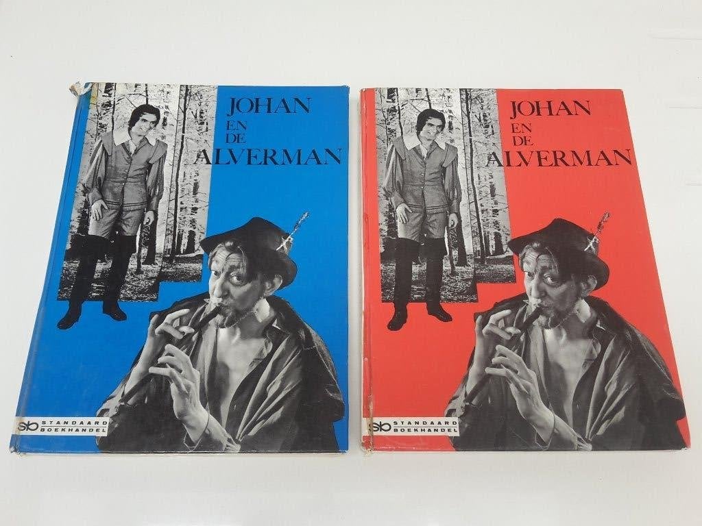 2 Gesigneerde boeken Johan en de Alverman, 1966, hardcover, Ophalen of Verzenden, Gebruikt, Tv, Overige typen