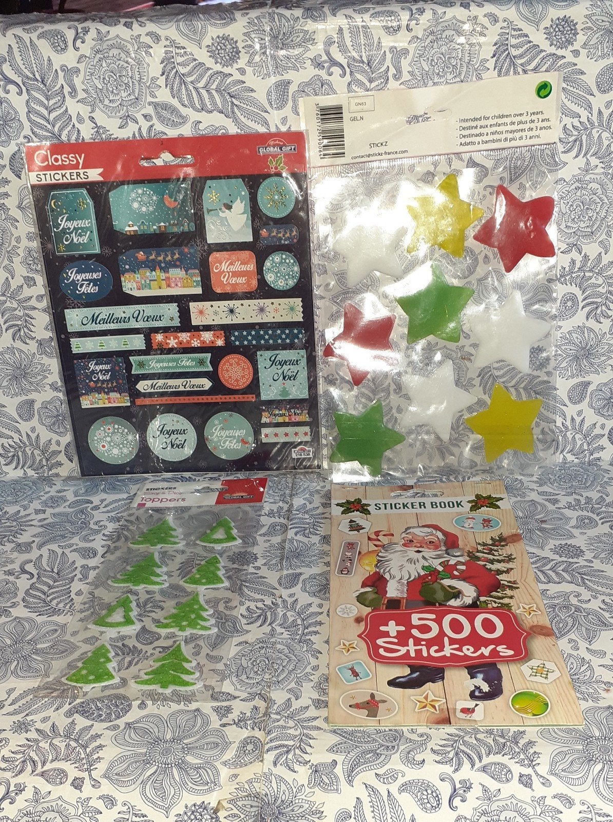 Lot de stickers papier feutre et gel pour Noël (1), Enlèvement ou Envoi