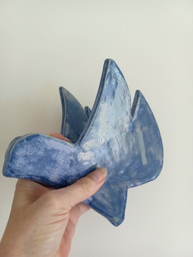 Minimalistische vogelsculptuur Keramiek modern studiopottery, Ophalen of Verzenden