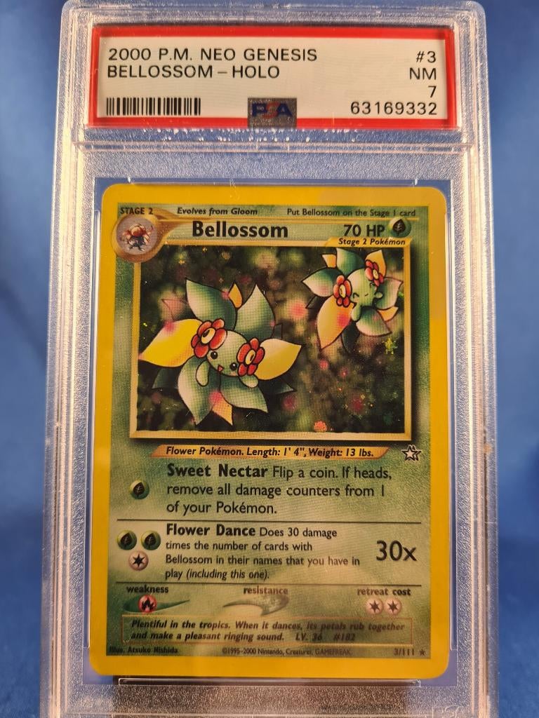 Bellossom 3/111 - Neo Genesis (PSA 7), Verzenden, Gebruikt