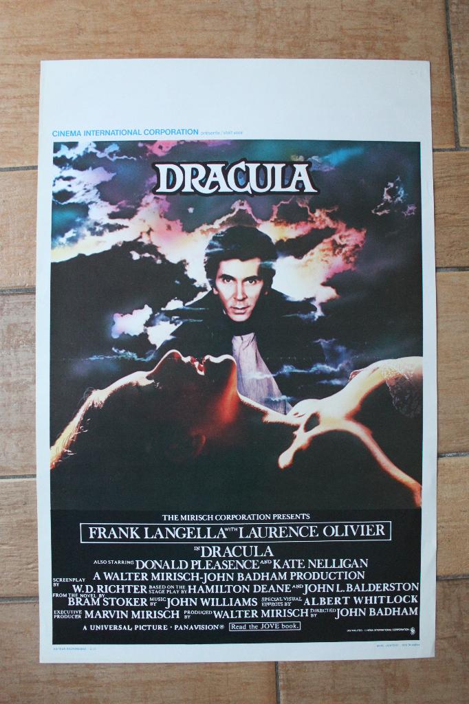 filmaffiche Dracula 1979 filmposter, Enlèvement ou Envoi, Rectangulaire vertical, A1 jusqu'à A3, Comme neuf