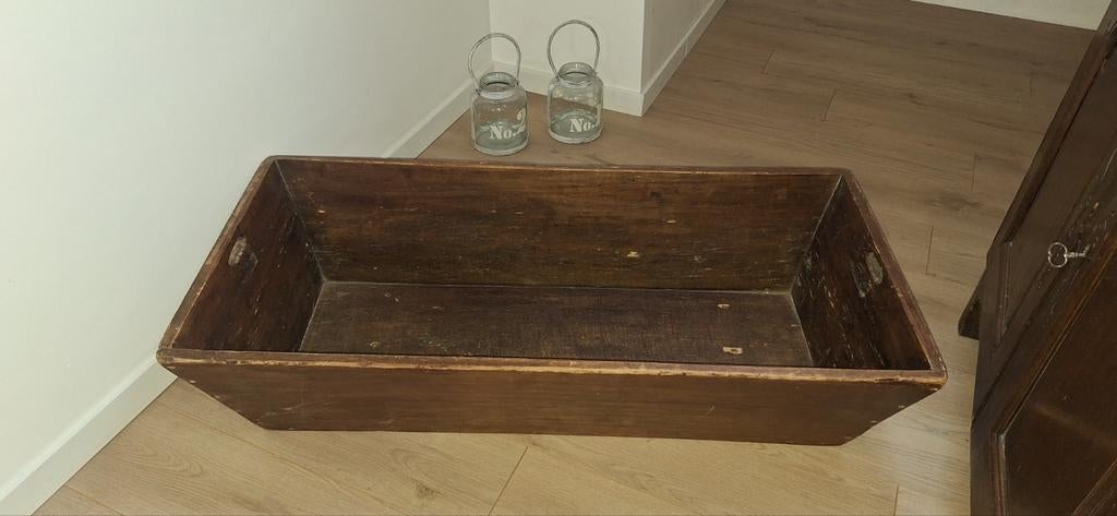 Antieken vintage houten trog,, Antiek en Kunst, Ophalen