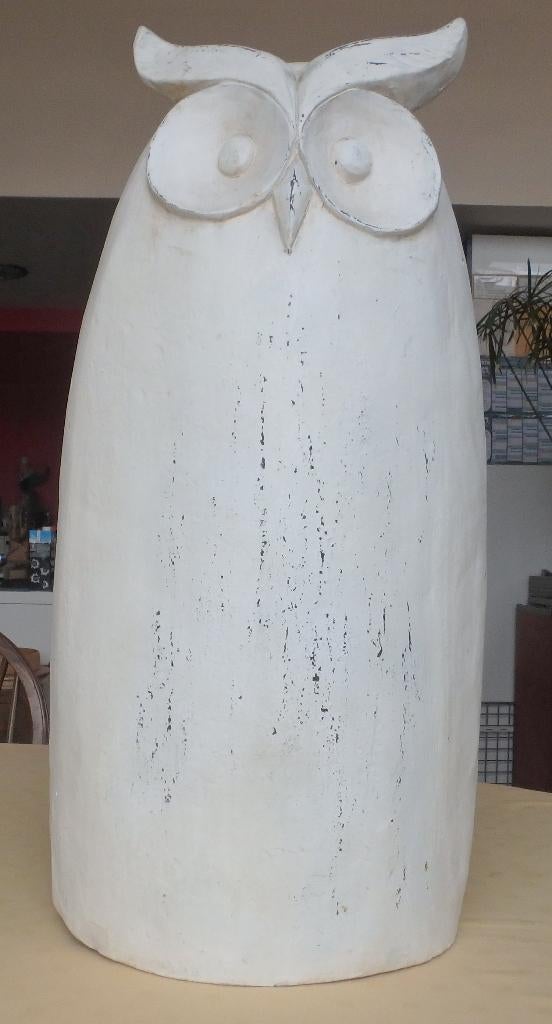 Uil keramiek wit H=70cm  B=35cm, Ophalen, Zo goed als nieuw