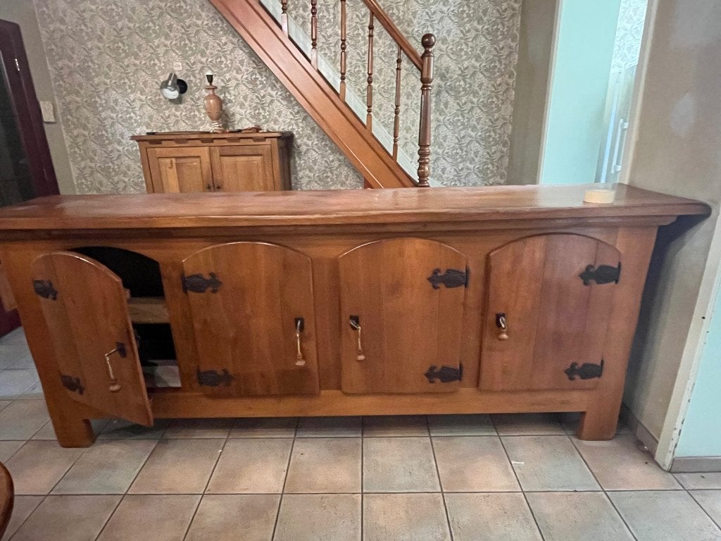 Eiken dressoir, Ophalen, Gebruikt, Eikenhout, Met deur(en)
