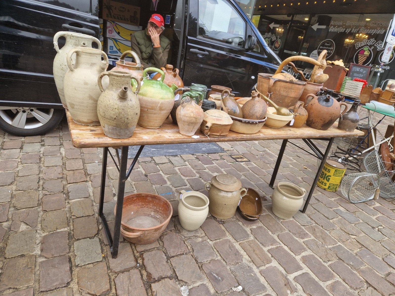 oude handmade franse potten,kruiken vanaf €20, Ophalen