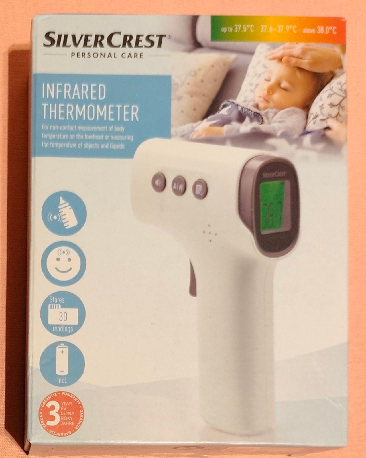 Infraroodthermometer Nieuw, Ophalen