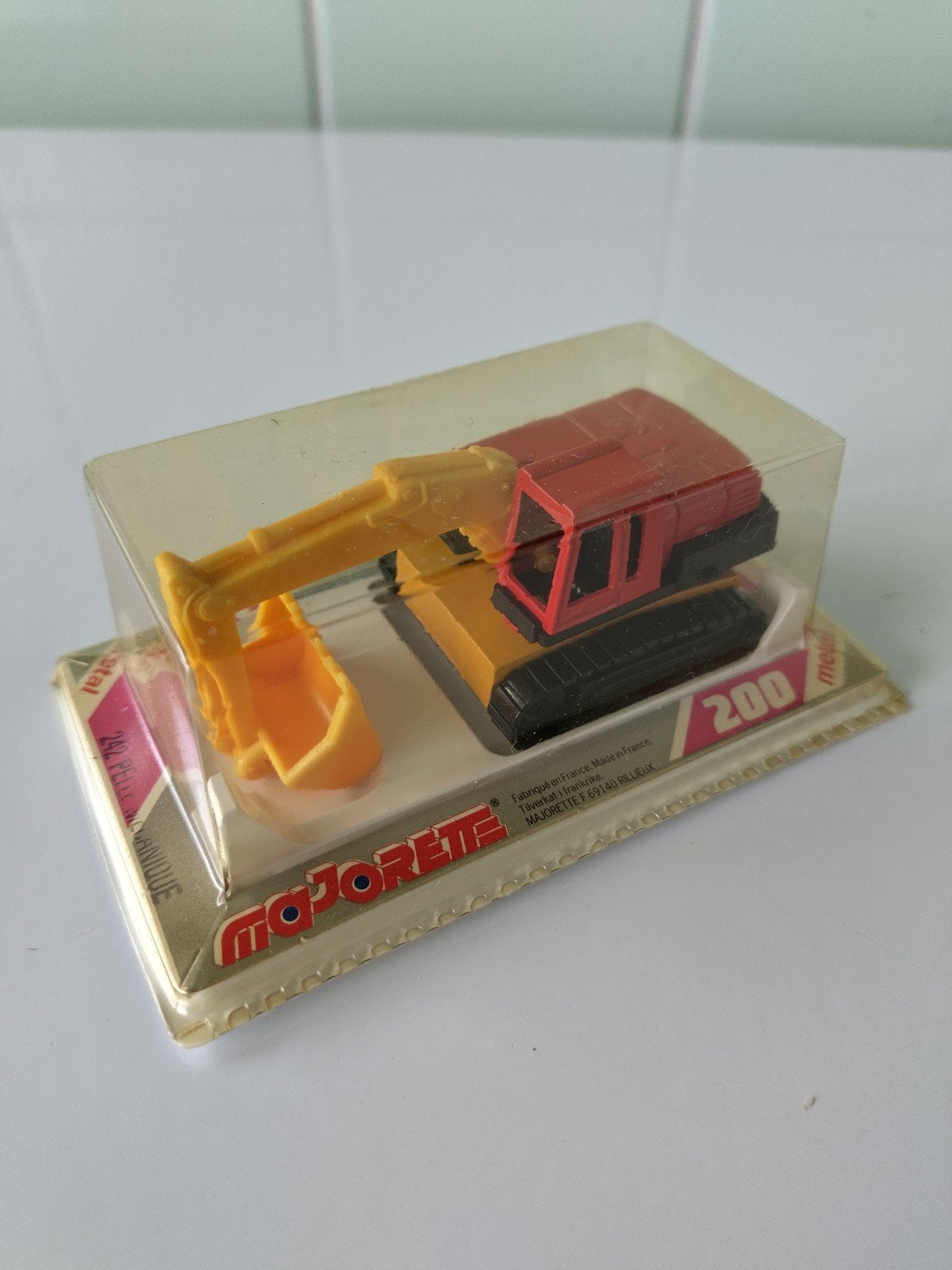 Vintage Majorette Shovel Engine AFHALING LEES BESCHRIJVING, Enlèvement, Neuf, Grue, Tracteur ou Agricole, Majorette