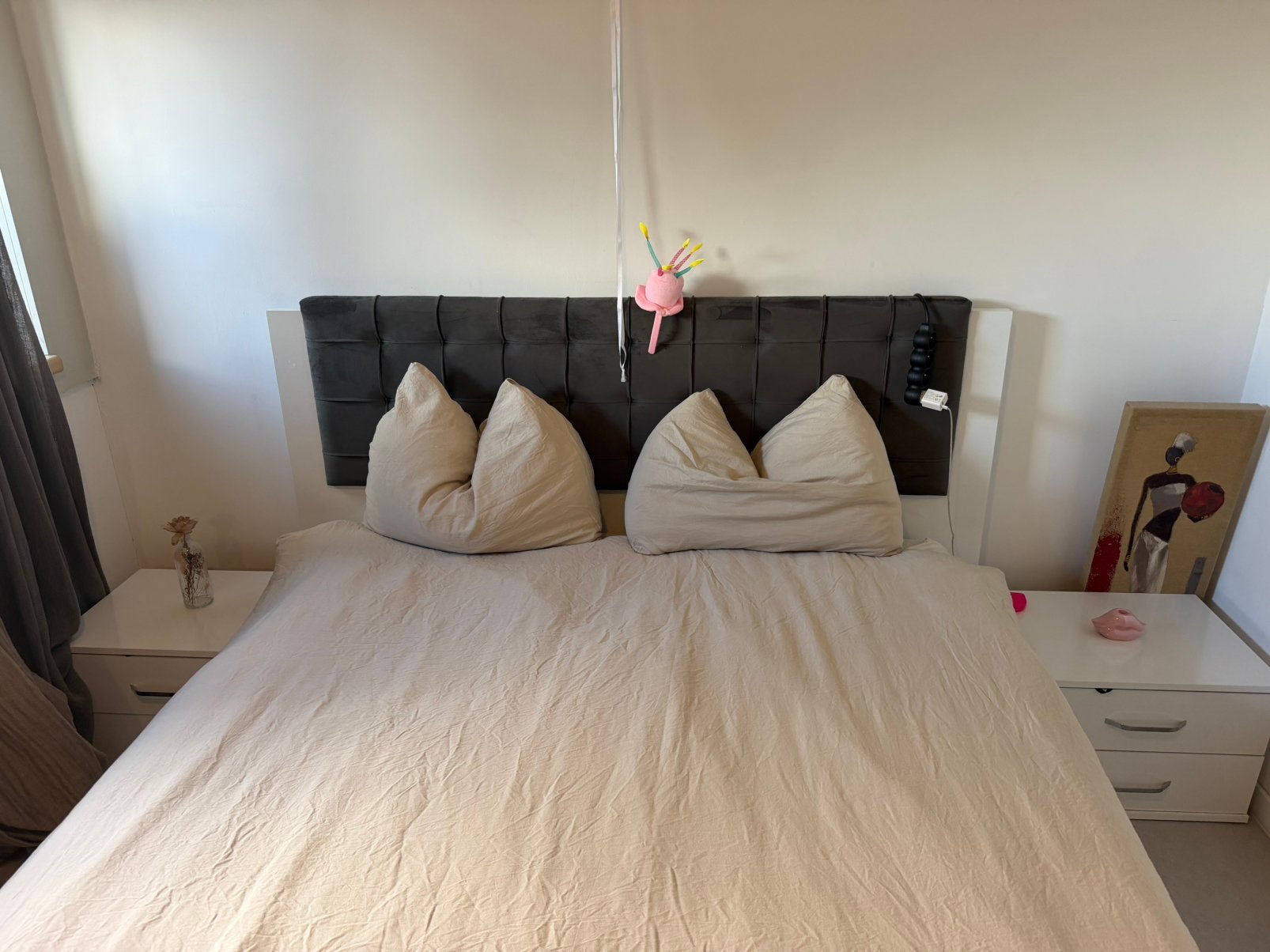 Tweepersoonsbed met opbergruimte 180x220., Ophalen, Gebruikt, Tweepersoons, Opbergruimte