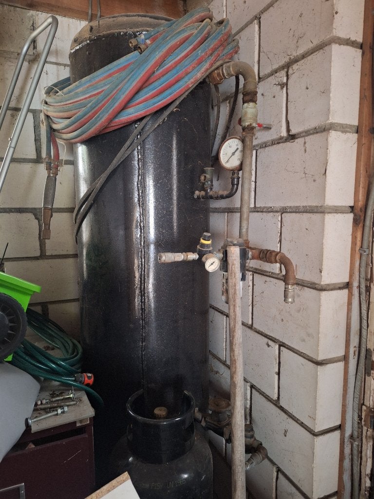 compressortank, Ophalen, Gebruikt, IJzer