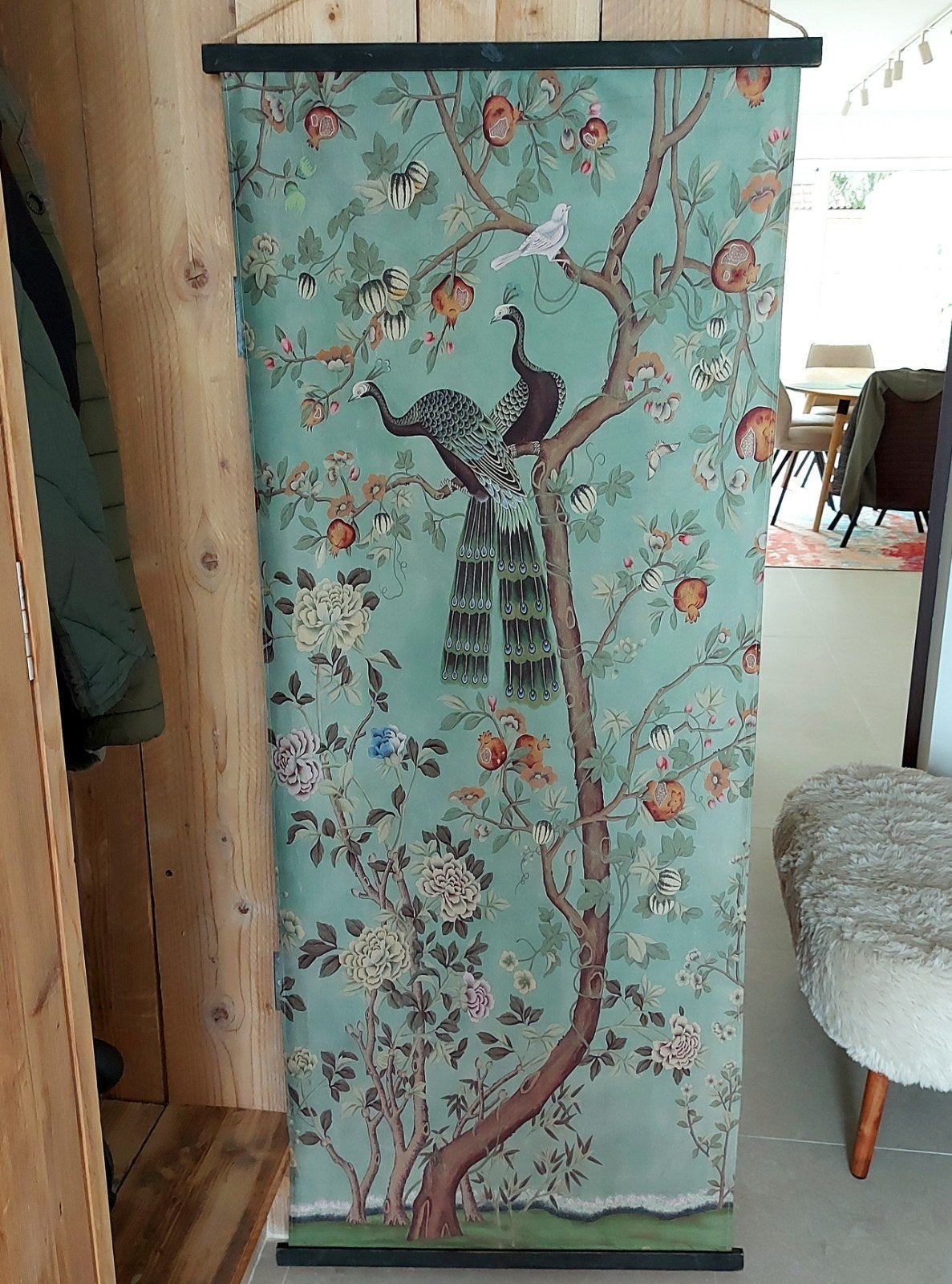 wandkleed, Ophalen, Wandkleed
