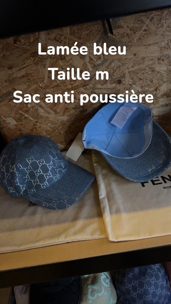Casquette Gucci bleue, Enlèvement ou Envoi, Comme neuf, Casquette